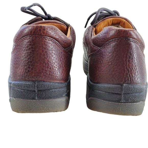 Florsheim Steel Toe Shoes Mens 7 D Womens 9 M Brown Leather Work Safety Oxford - Picture 6 of 16